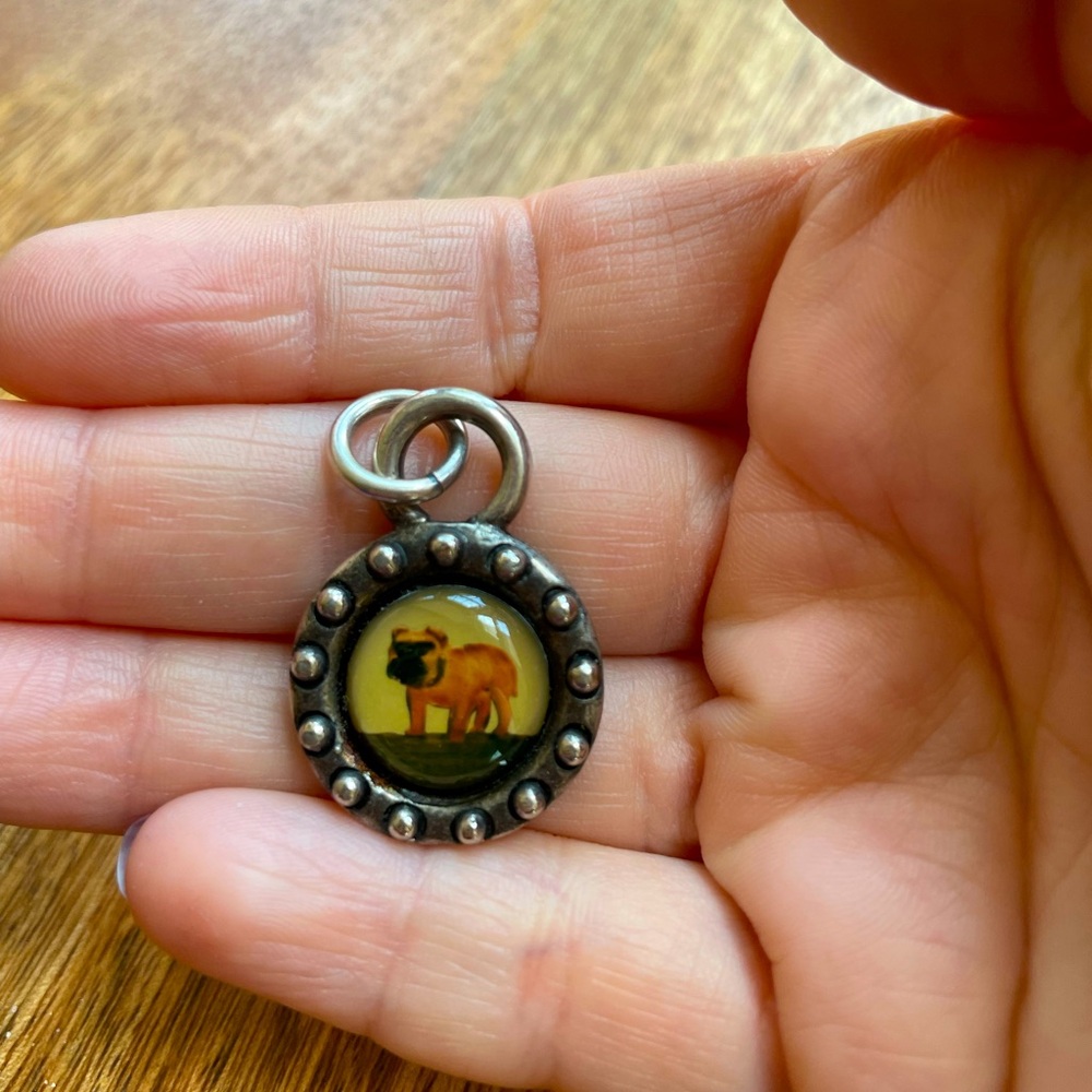 Vintage pug pendant